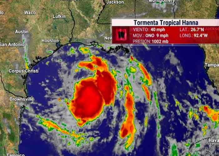 Seguimiento de los trópicos: La tormenta tropical Hanna se fortalece en su viaje a Texas