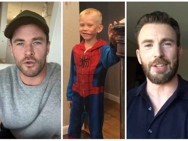 Actores de “The Avengers” homenajearon al niño que salvó a su hermana del ataque de un perro