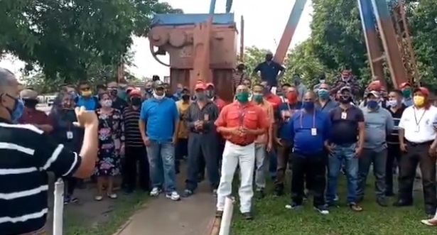 “Estamos pasando hambre”: Trabajadores de la Faja del Orinoco protestan contra el régimen de Maduro #22Jul (Video)