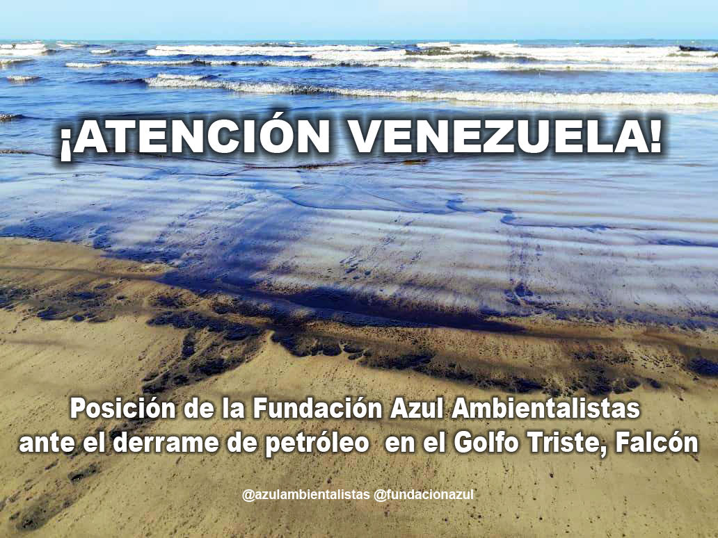 Posición de la Fundación Azul Ambientalistas ante el derrame de petróleo en el Golfo Triste