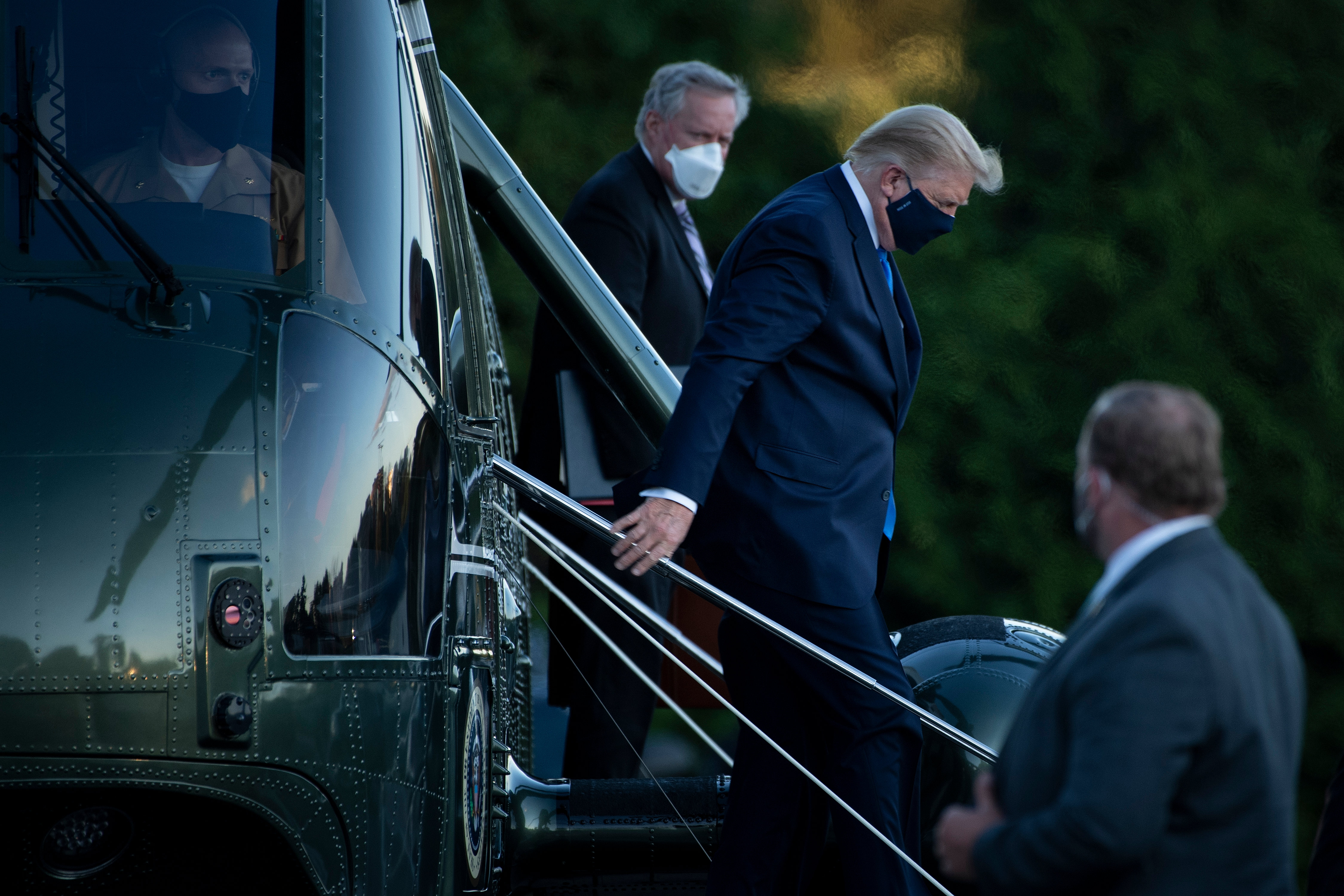 En VIDEO: El mensaje de Donald Trump antes de ser trasladado al hospital Walter Reed