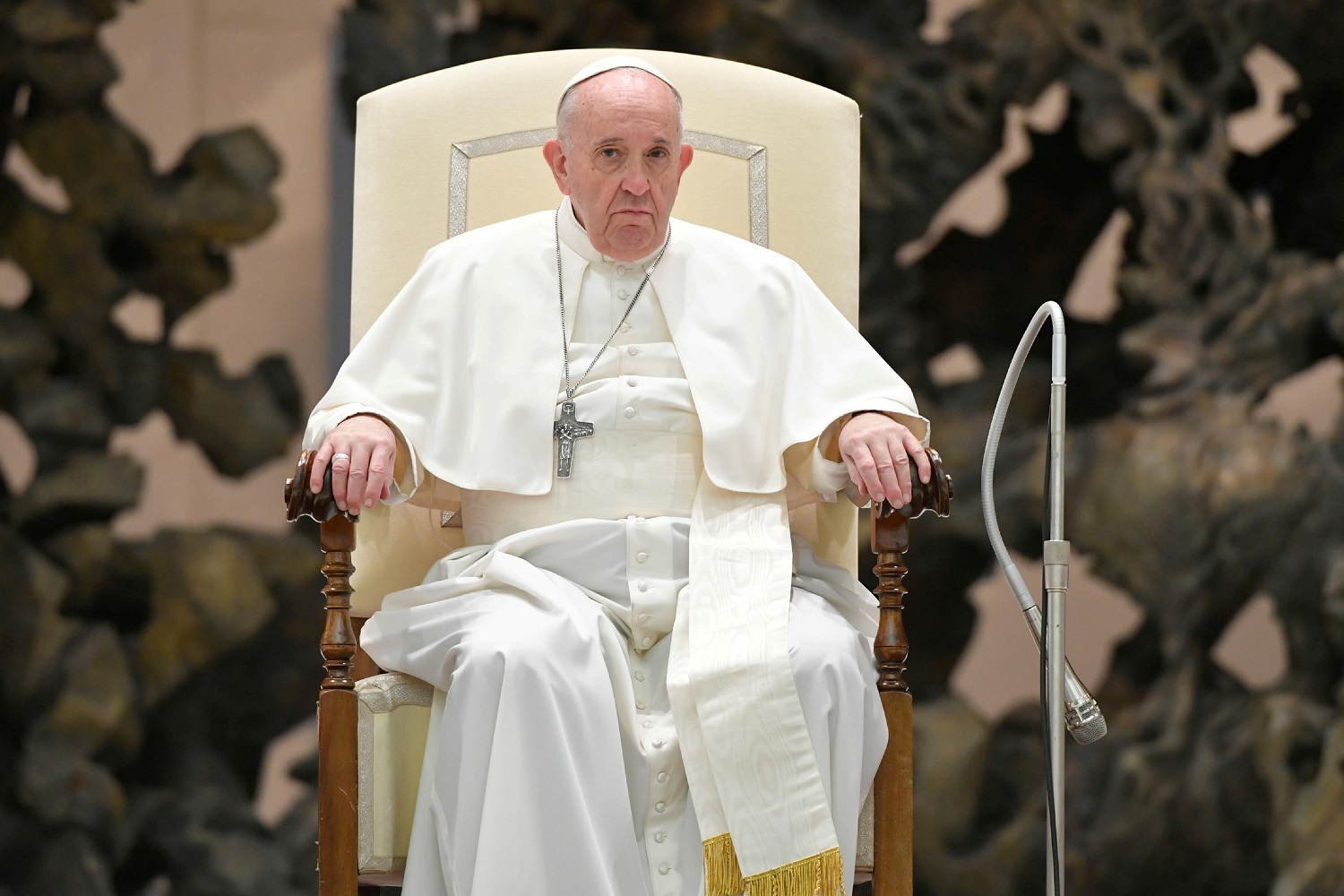 El papa Francisco canceló la tradicional ceremonia prenavideña por el Covid-19
