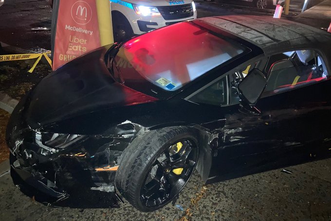 Robaron y estrellaron un Lamborghini de 240 mil dólares en Nueva York