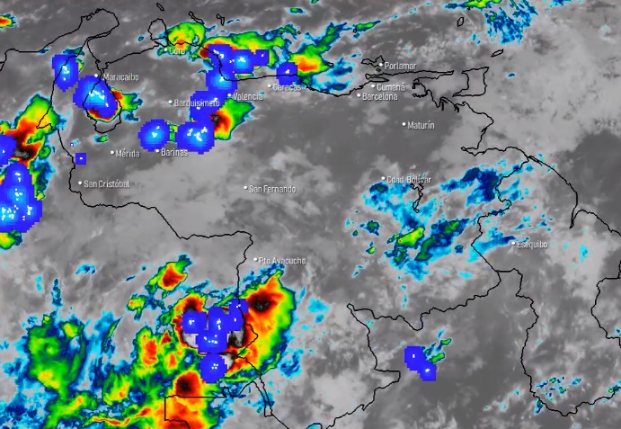 Gran parte de Venezuela espera lluvias y ráfagas de viento este #20Ago, según las previsiones del Inameh