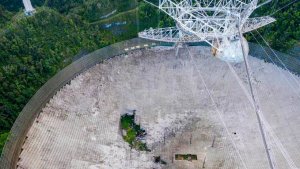 Colapsó el histórico telescopio de Arecibo en Puerto Rico