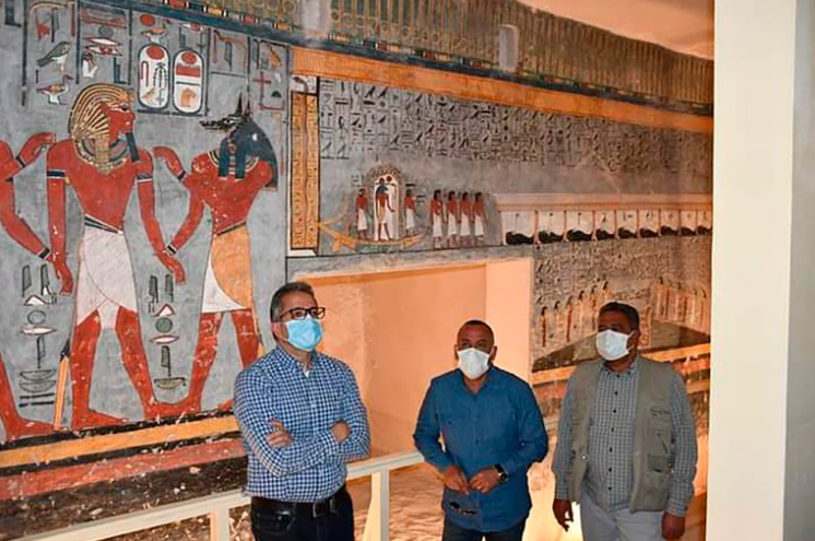 Egipto reabrió la tumba del faraón Ramses I tras su delicada restauración (FOTOS)