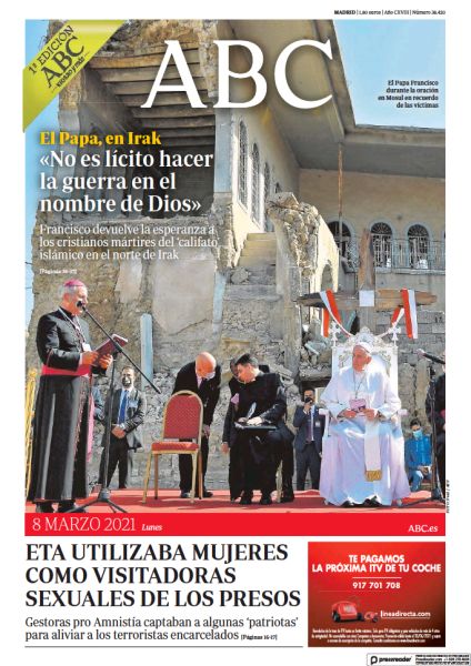 Portadas de la prensa internacional de este lunes 8 de marzo de 2021