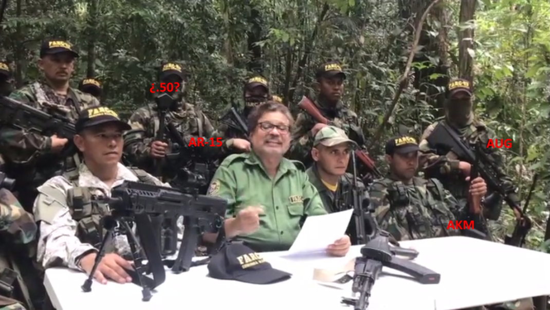 Alias “Iván Márquez” exhibió en su último video el mismo AK-103 que usa la Fanb