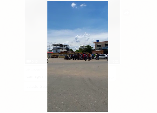 Reportan cierre del acceso a Camaguán en el estado Guárico ante la falta de combustible (Video)
