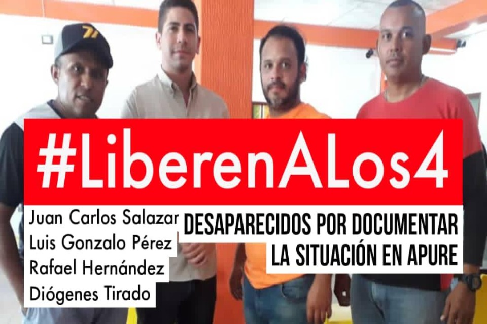 Reporteros sin Fronteras exige la liberación de los periodistas y activistas detenidos en Apure