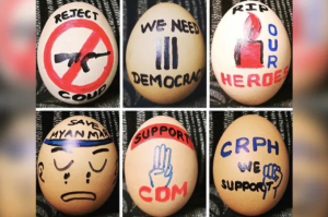 Huelga de huevos de Pascua transforma protestas contra la junta militar de Birmania
