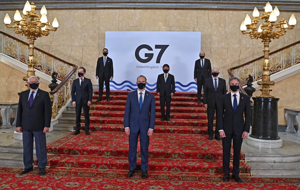 El G7 busca unidad frente a China en primer encuentro desde la pandemia