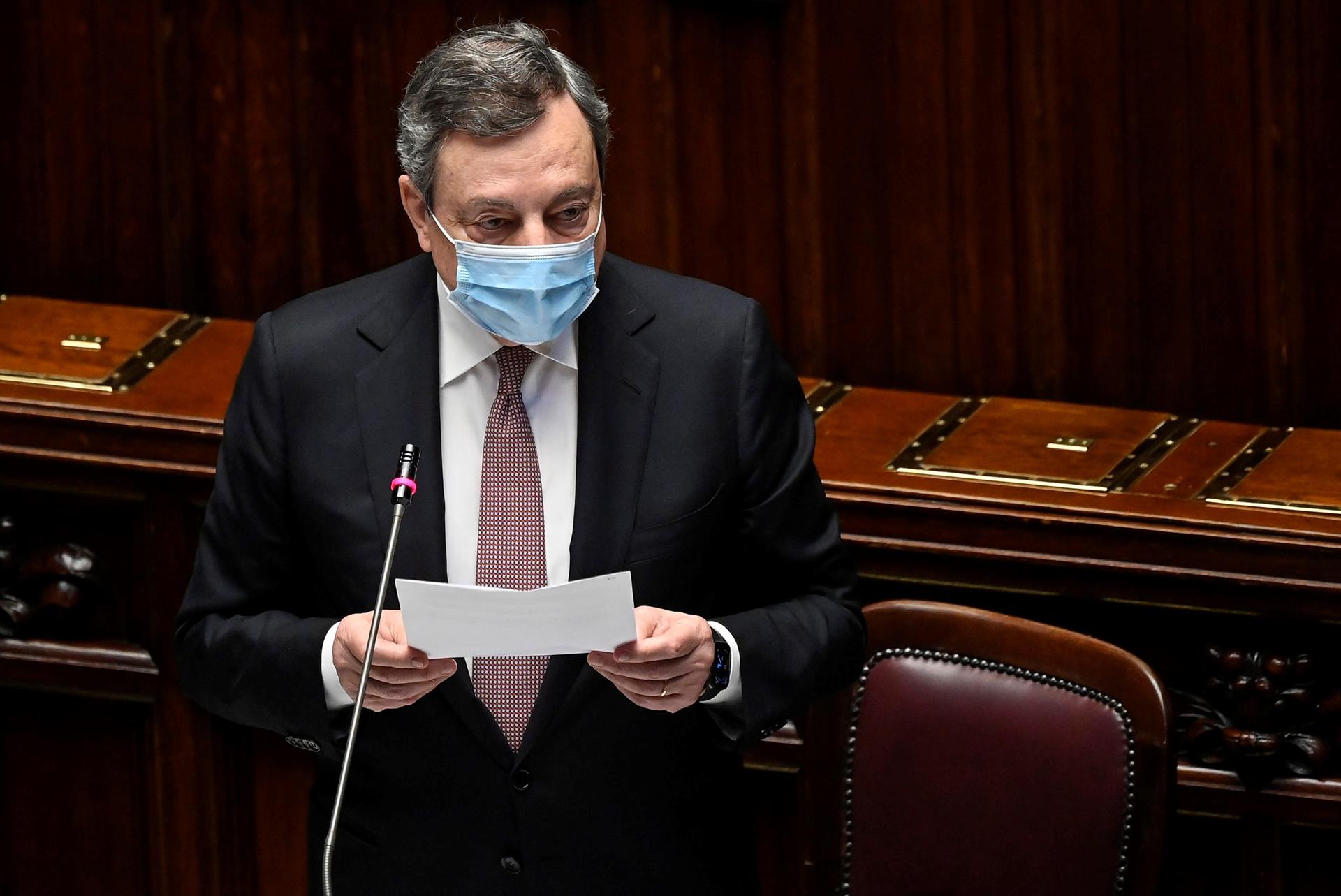 Presidente de Italia rechazó la renuncia del primer ministro, Mario Draghi