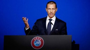 El presidente de la Uefa rechazó insultos de Javier Tebas al PSG y a Mbappé