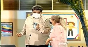 ¡Lío en Miraflores! Las cámaras de VTV pillaron a Maduro discutiendo con Cilia EN VIVO (VIDEO)