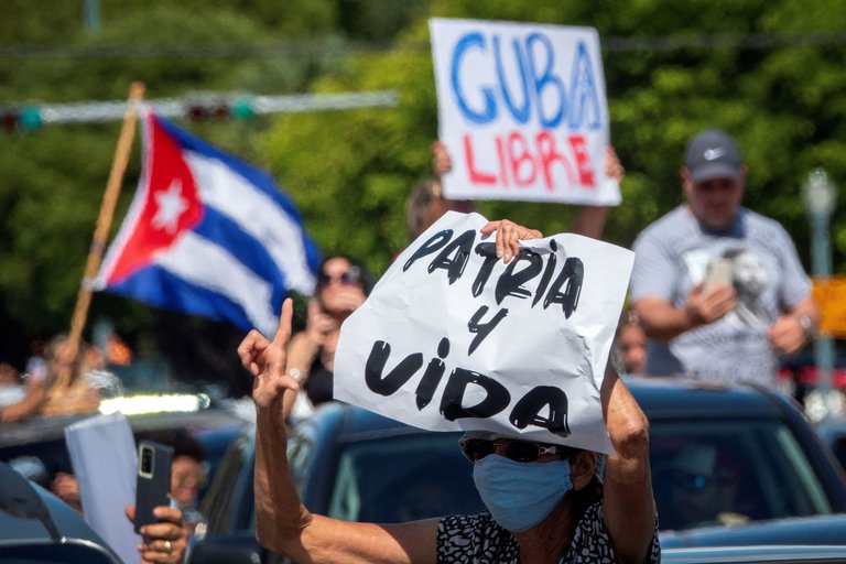 Exilio cubano pidió más sanciones de EEUU y la Unión Europea contra la dictadura por la represión a las protestas