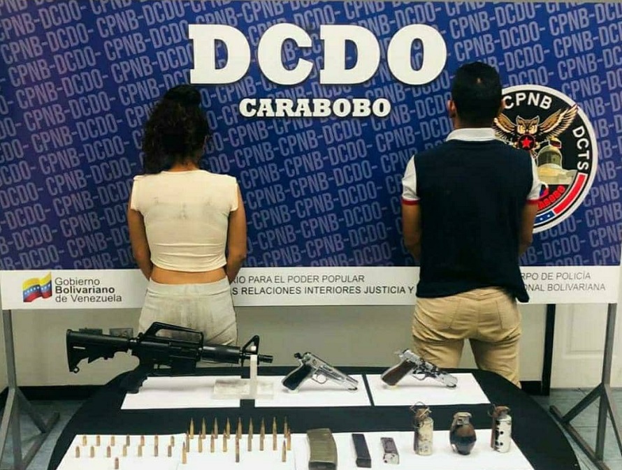 Detienen a dos sujetos e incautan armas de fuego en Carabobo