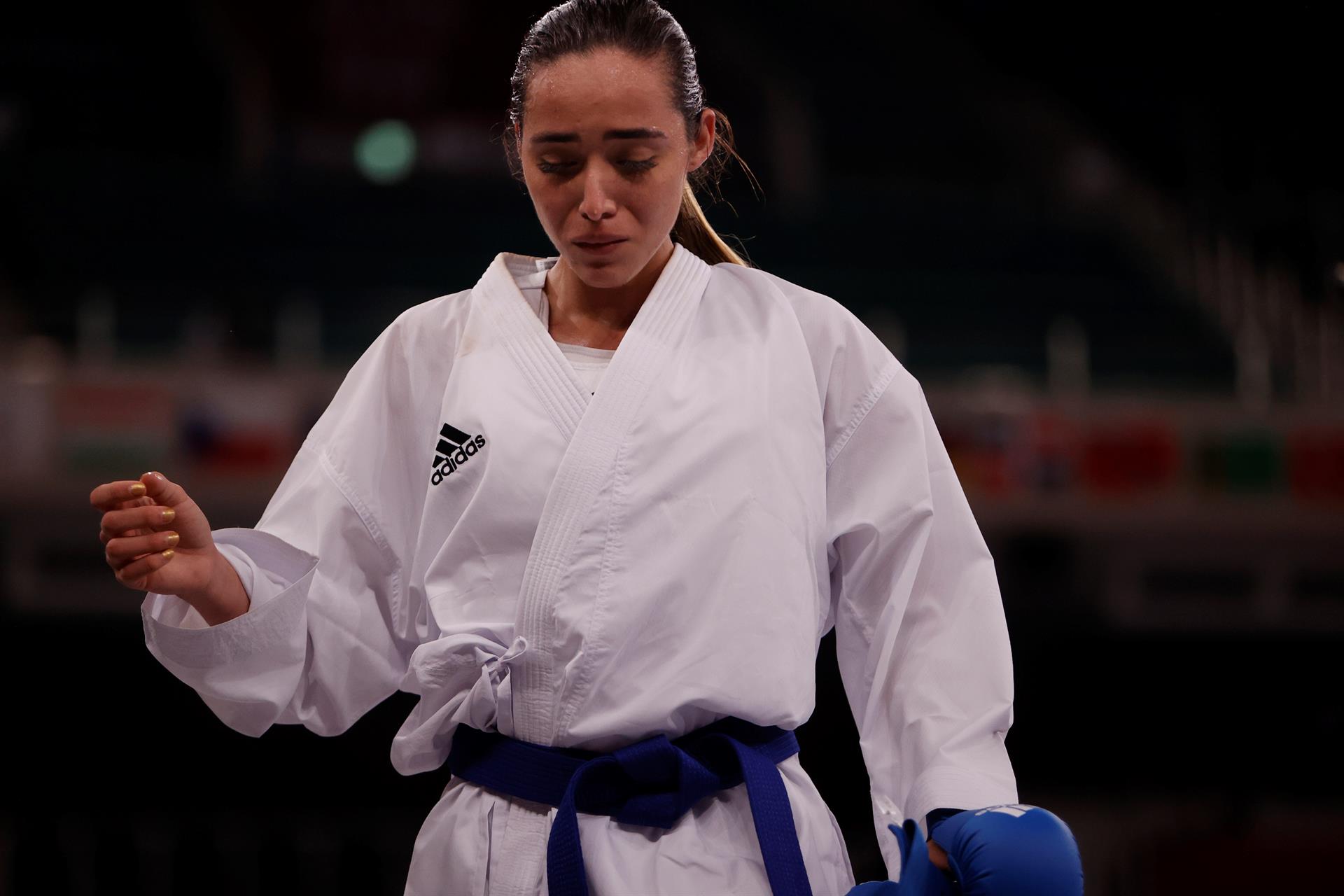 Claudymar Garcés peleó con el corazón, pero no le bastó para alcanzar las semifinales del kumite olímpico