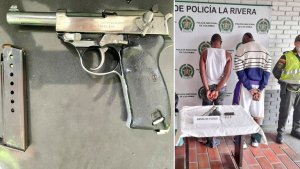 Detienen a dos hombres con un arma de la Segunda Guerra Mundial en Colombia