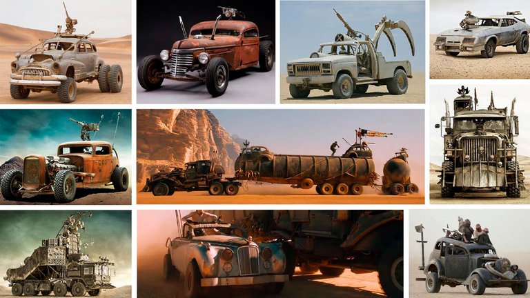 Subastarán los monstruosos autos de la película “Mad Max: Fury Road”