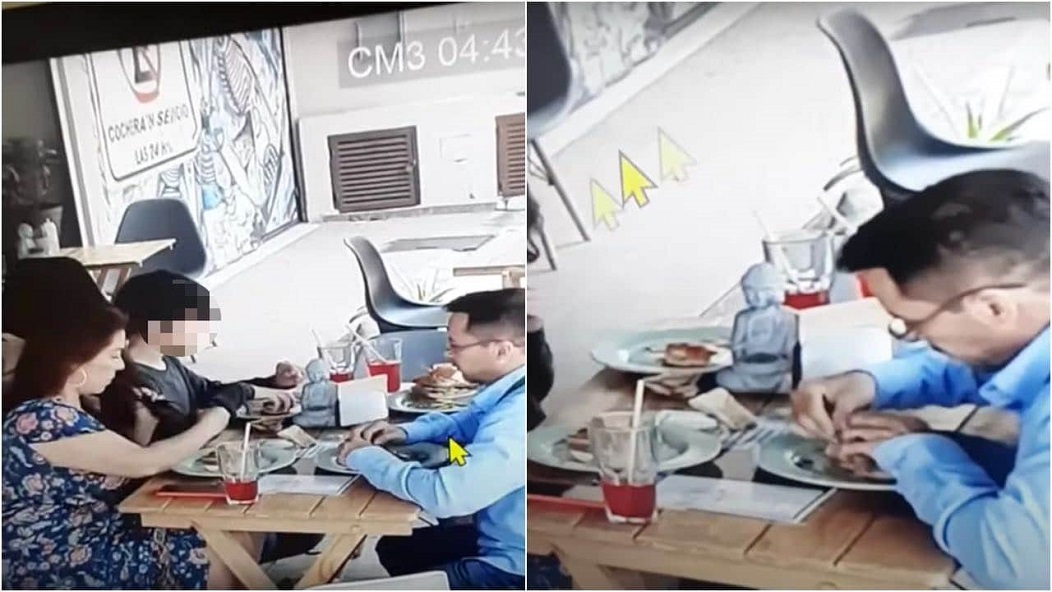 ¡Los pillaron! Familia puso pelos en la comida de un restaurante para evitar pagar la cuenta (VIDEO)