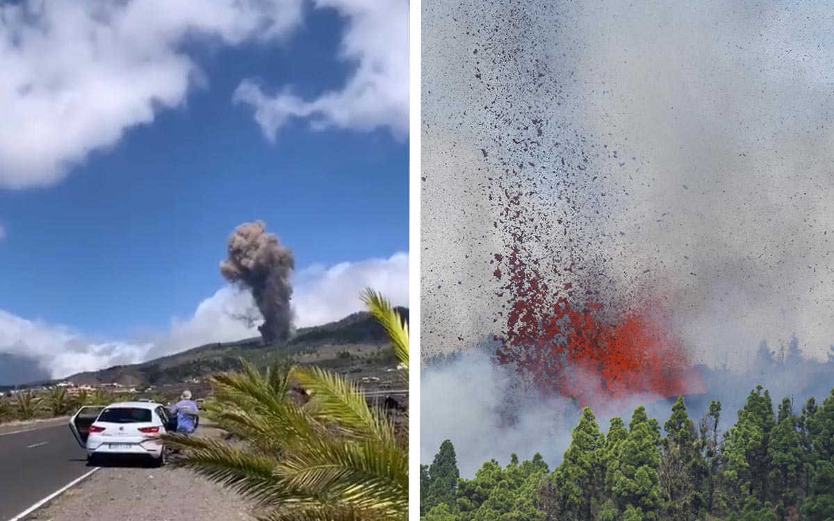 Pedro Sánchez viajará a la isla de La Palma tras la erupción del volcán Cumbre Vieja