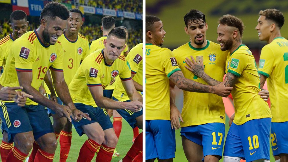 Colombia recibe a Brasil con el objetivo de quitarle el invicto y escalar posiciones en la clasificación al Mundial de Qatar 2022