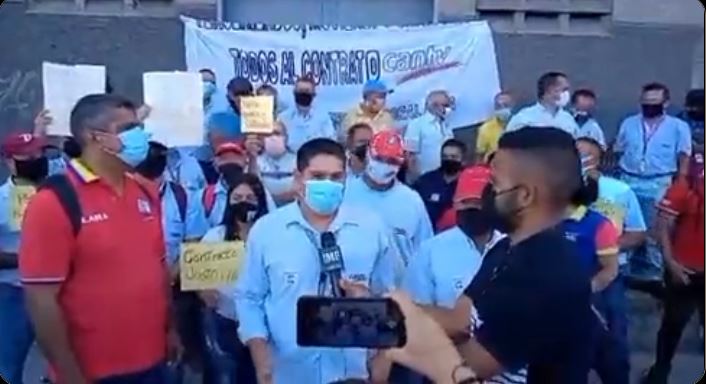 Trabajadores de Cantv protestaron por incumplimiento del patrono en Barquisimeto (Video)