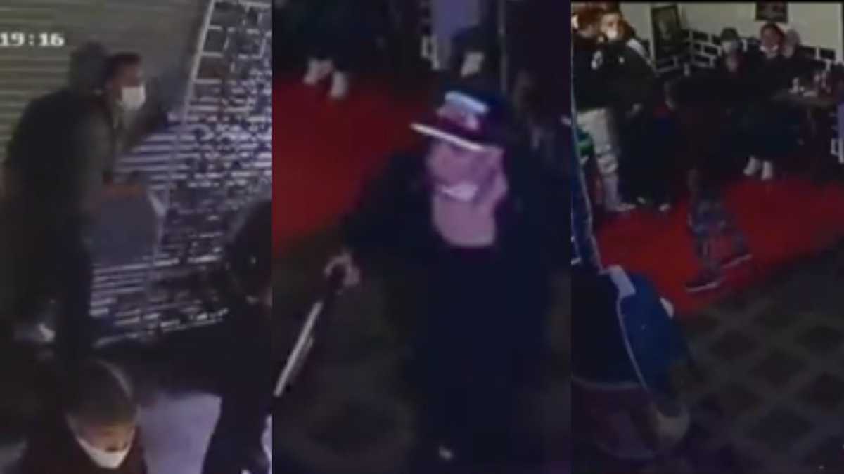 Víctima de atraco fue obligada a quitarse la ropa en medio de robo masivo en bar de Bogotá (Video)