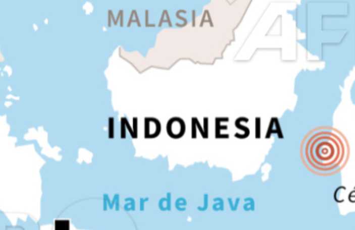 Un sismo de magnitud 6,6 se produce cerca de la isla indonesia de Java