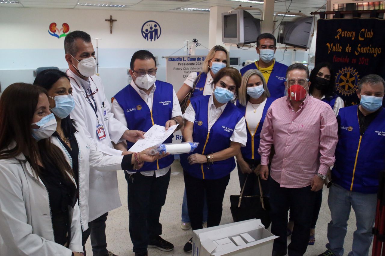 Rotary Valle de Santiago donó filtros al área de diálisis del Hospital del Ivss en Táchira (Fotos)