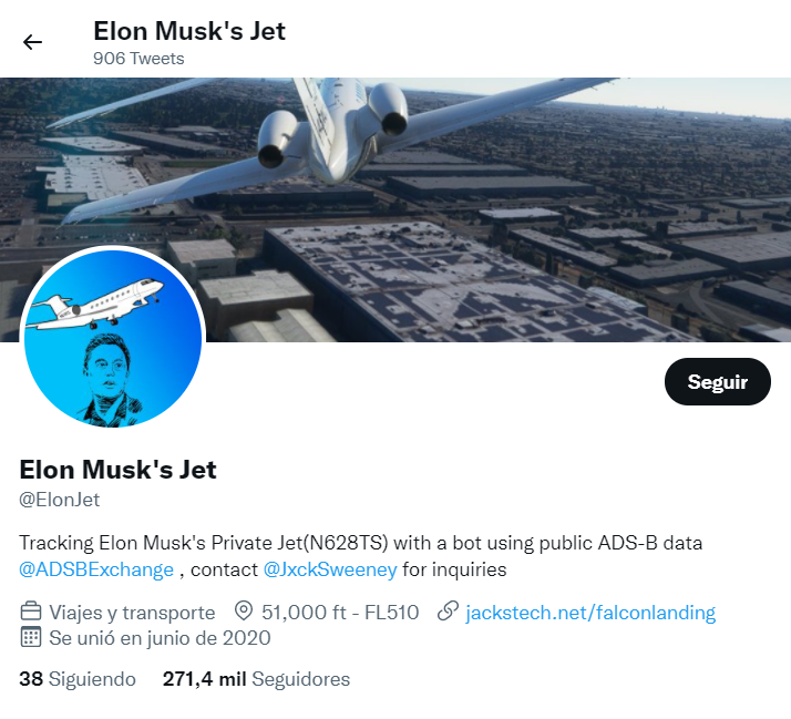 Elon Musk suspendió la cuenta de Twitter que seguía el rastro de su avión