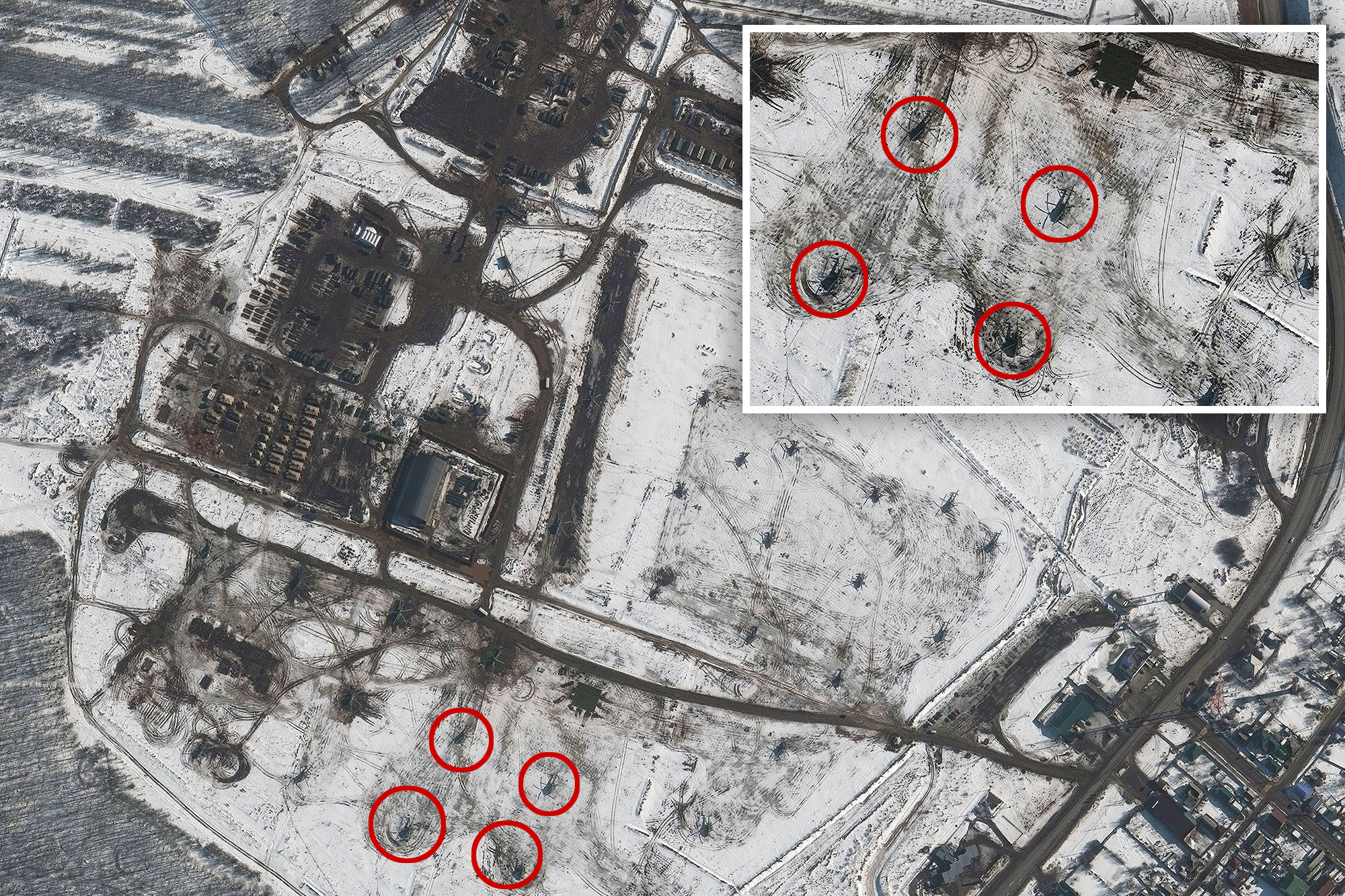 Imágenes satelitales muestran nuevos despliegues de tropas y blindados rusos cerca de Ucrania