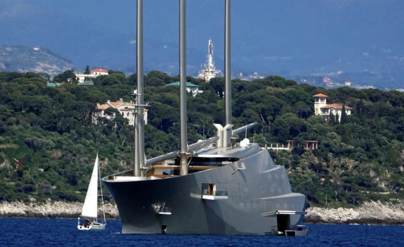 Italia confiscó el yate a vela más grande del mundo perteneciente al oligarca ruso Andrey Melnichenko
