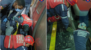 Hombre fue arrollado por vagón del Metro de Caracas en Plaza Venezuela… ¡y aún sigue con vida! (FOTOS)