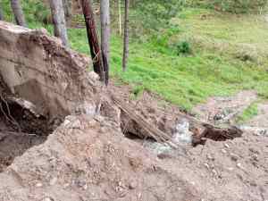 EN IMÁGENES: el colapso de las tuberías “remendadas” que instaló el alcalde chavista en Táchira
