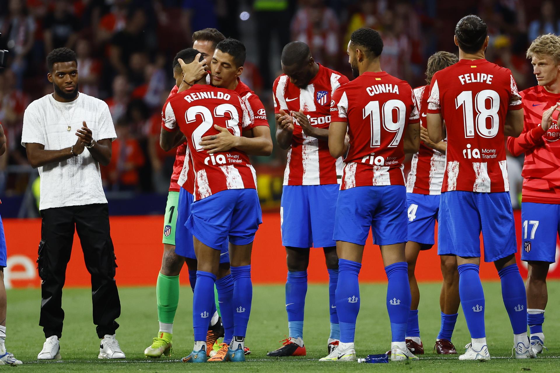 Atlético de Madrid honró a Luis Suárez y aseguró boleto a la Champions