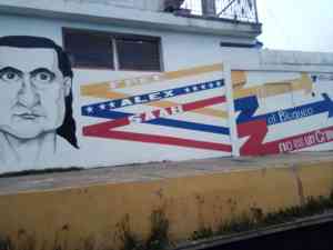 “Exigimos respeto”: Rechazan mural de Alex Saab en la entrada de La Asunción