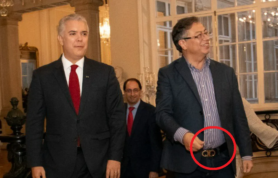 Red Fashion: Costoso cinturón Ferragamo le ayuda a meter la barriga a Gustavo Petro