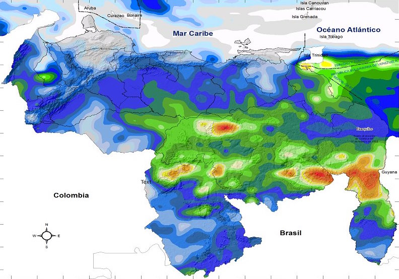 Inameh prevé abundante nubosidad con precipitaciones en gran parte del país este #29Jul