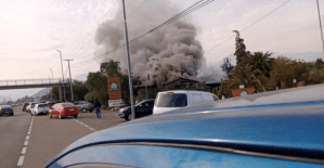 Restaurante venezolano se incendió en Chile debido a una falla eléctrica (VIDEOS)