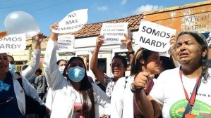 “That monster vilely killed her”: they protested the murder of Dr. Nardy Mora in Valencia