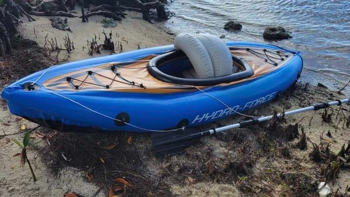 Un kayak fue suficiente para un cubano: Llegó a las costas de Florida pero será deportado