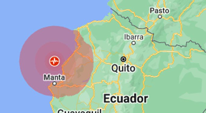 Ecuador registró un nuevo sismo en la zona costera de magnitud 4,9
