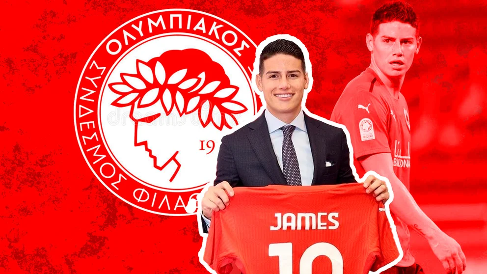 Oficial: James Rodríguez es nuevo jugador de Olympiacos FC