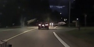 De no creer: Captan el momento cuando un ciervo salta sobre un automóvil en una carretera de EEUU (VIDEO)
