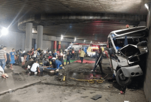 Múltiples heridos dejó accidente en el túnel de la avenida Bolívar, en Caracas (Fotos)