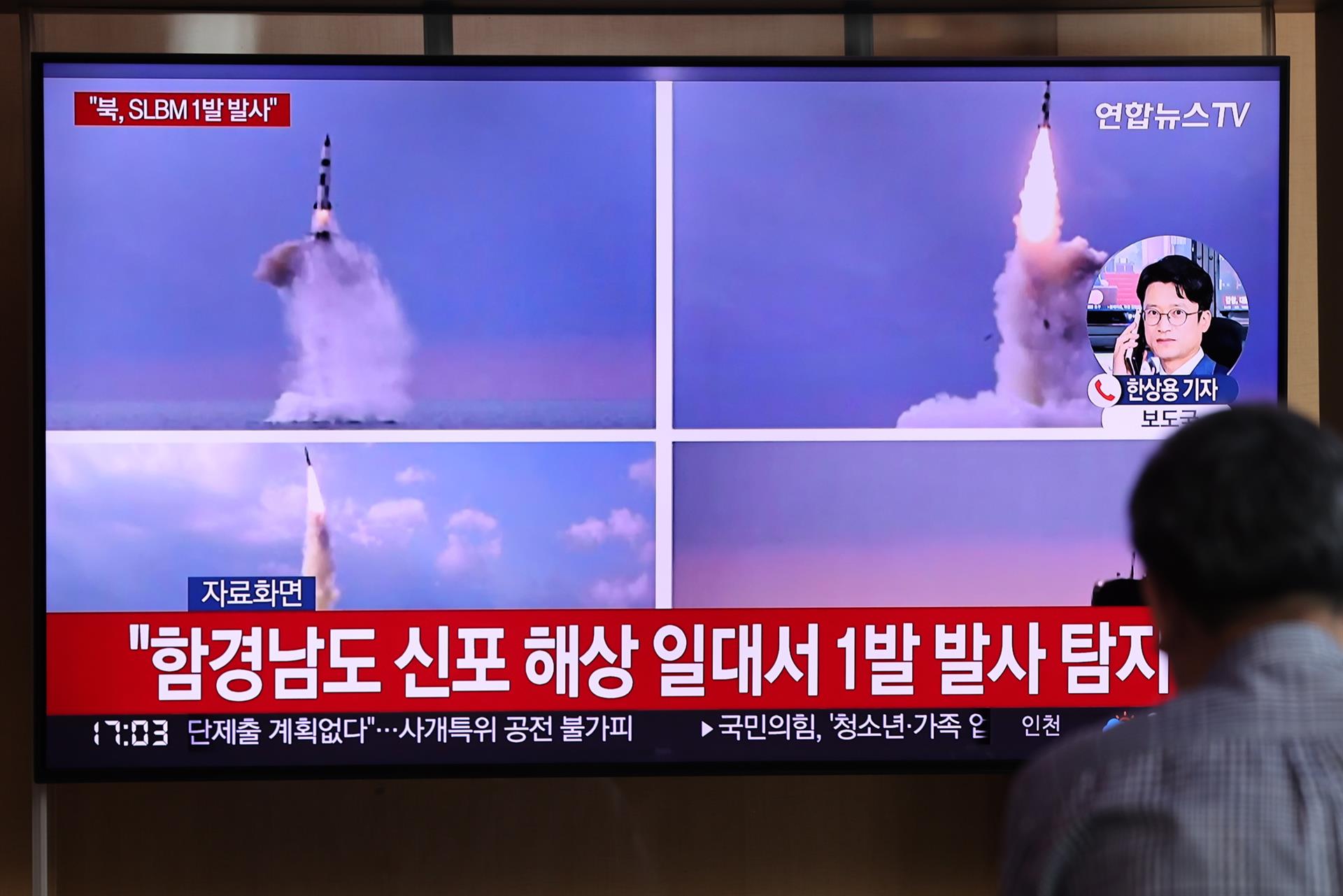 Corea del Sur anunció sanciones contra Pionyang tras lanzamiento de misiles