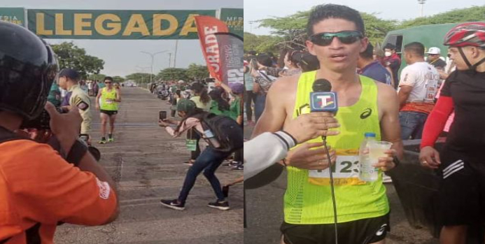 El colombiano Jeisson Suárez ganó el Medio Maratón de Maracaibo