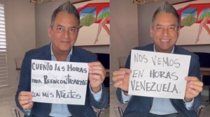 Daniel Sarcos anunció su regreso a Venezuela luego de once años sin visitar el país (Video)